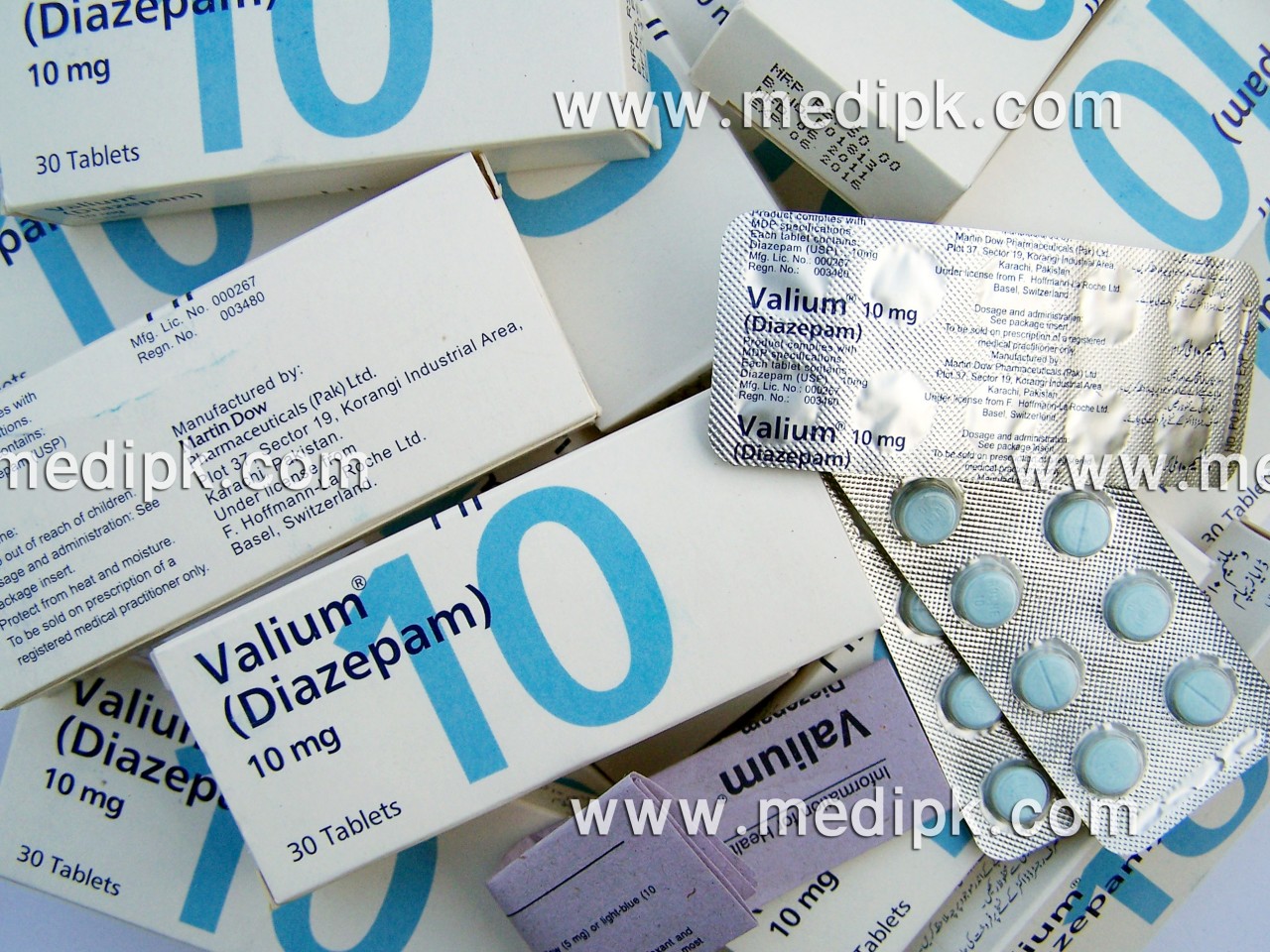 Valium (Diazepam) 10mg by roche 10 Tablets / Strip