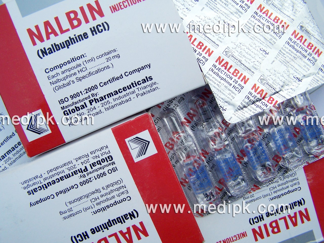 Nalbin Nalbuphine HCL 1ml Injection by Global Pharma / Amp