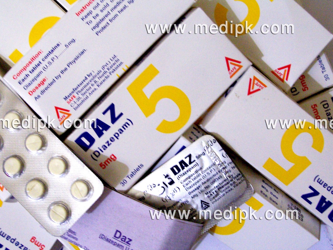 Daz (Diazepam) 5mg 10 Tablets / Strip