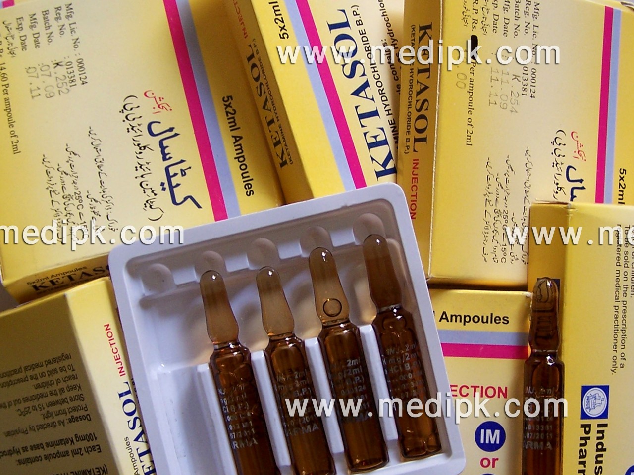 Ketasol injection (ketamine hydrochloride) 250mg/5ml