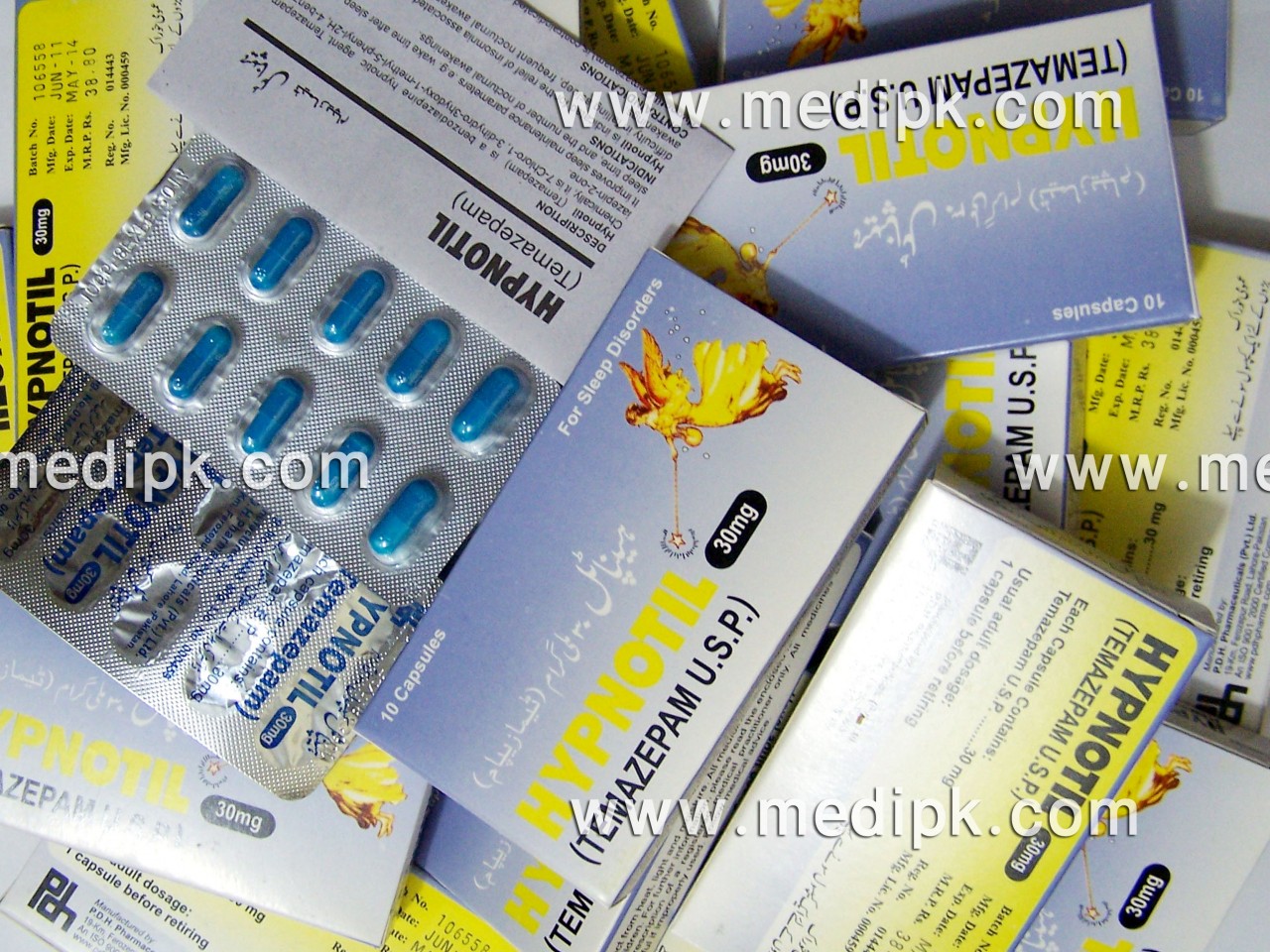 Hypnotil (Temazepam) 30mg by P.D.H. Pharma / Strip