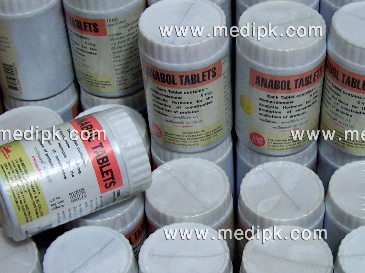 Anabol 10mg (Methandienone) by The British Dispensary 1000 Tablets / Bottle