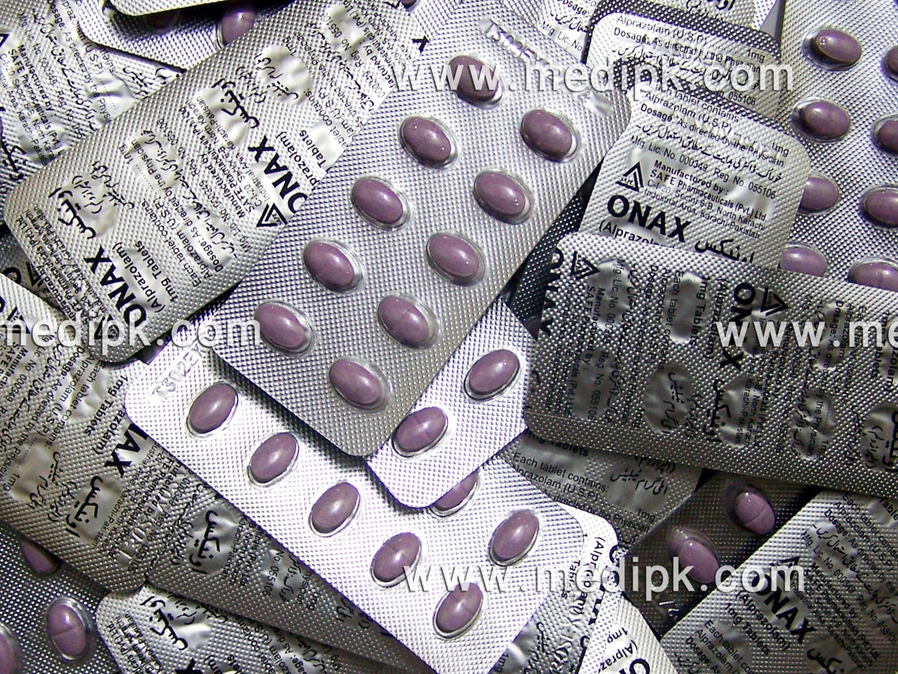 Onax (Alprazolam) 1mg by safe pharma 10 Tablets / Strip