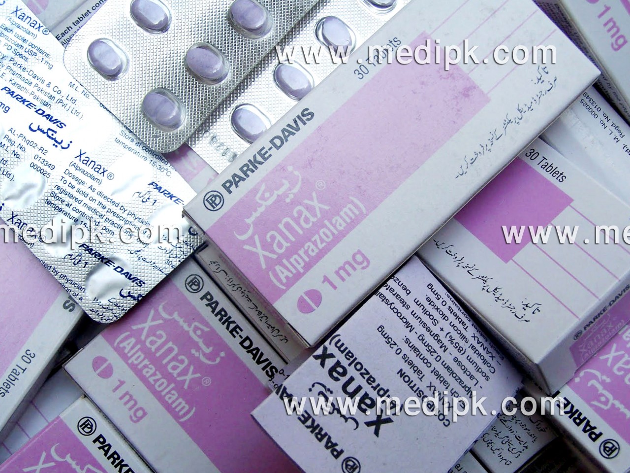 Xanax (Alprazolam) 1mg by Parke-Davis 10 Tablets / Strip